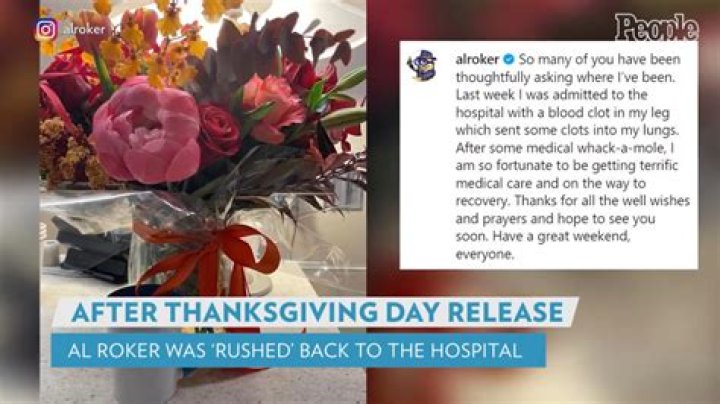 
Al Roker ‘Rushed’ Back to Hospital Within 24 Hours of His Thanksgiving Release 