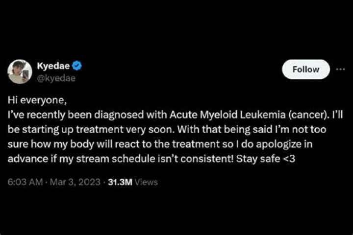 
Kyedae A Twitch Streamer Announced That She has Been Diagnosed With Acute Myeloid Leukemia 